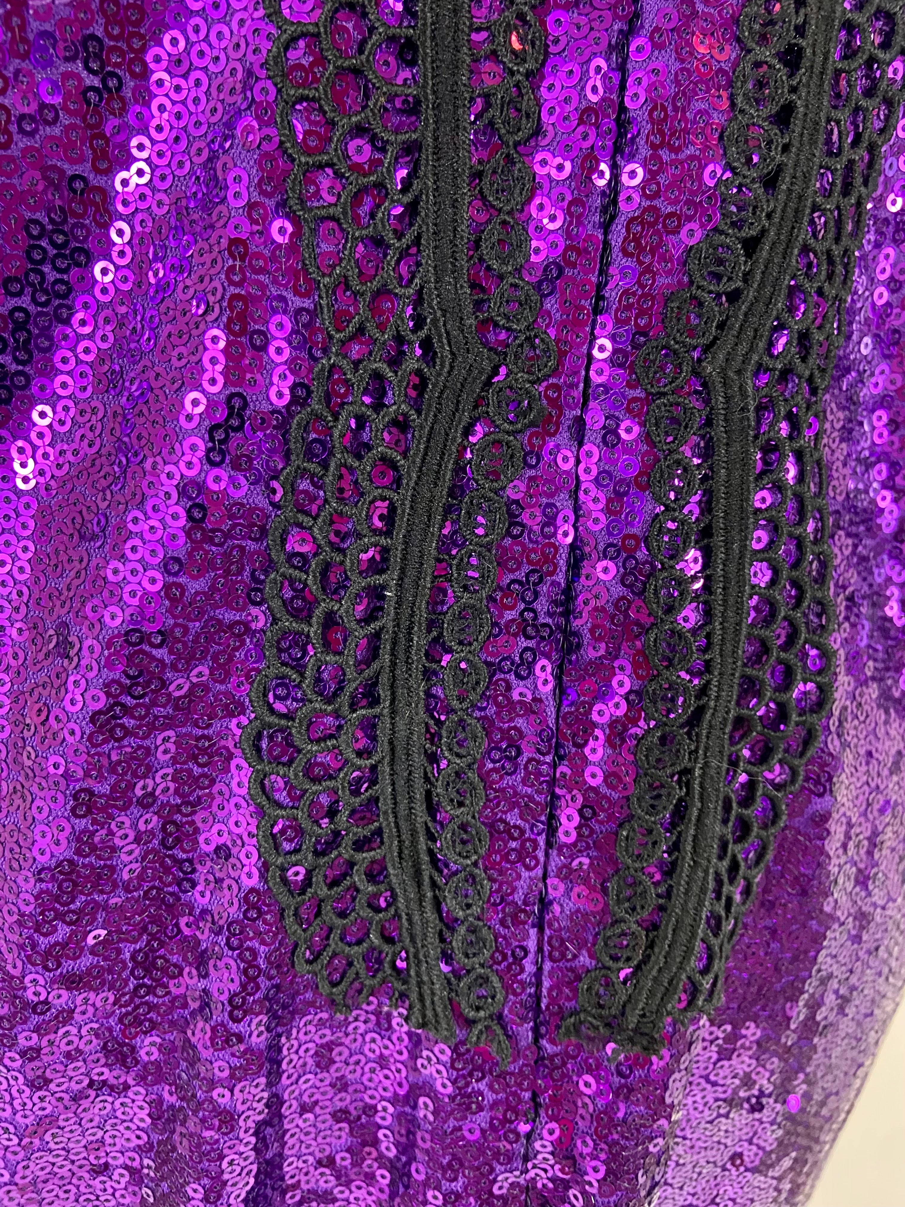 Purple & black dress