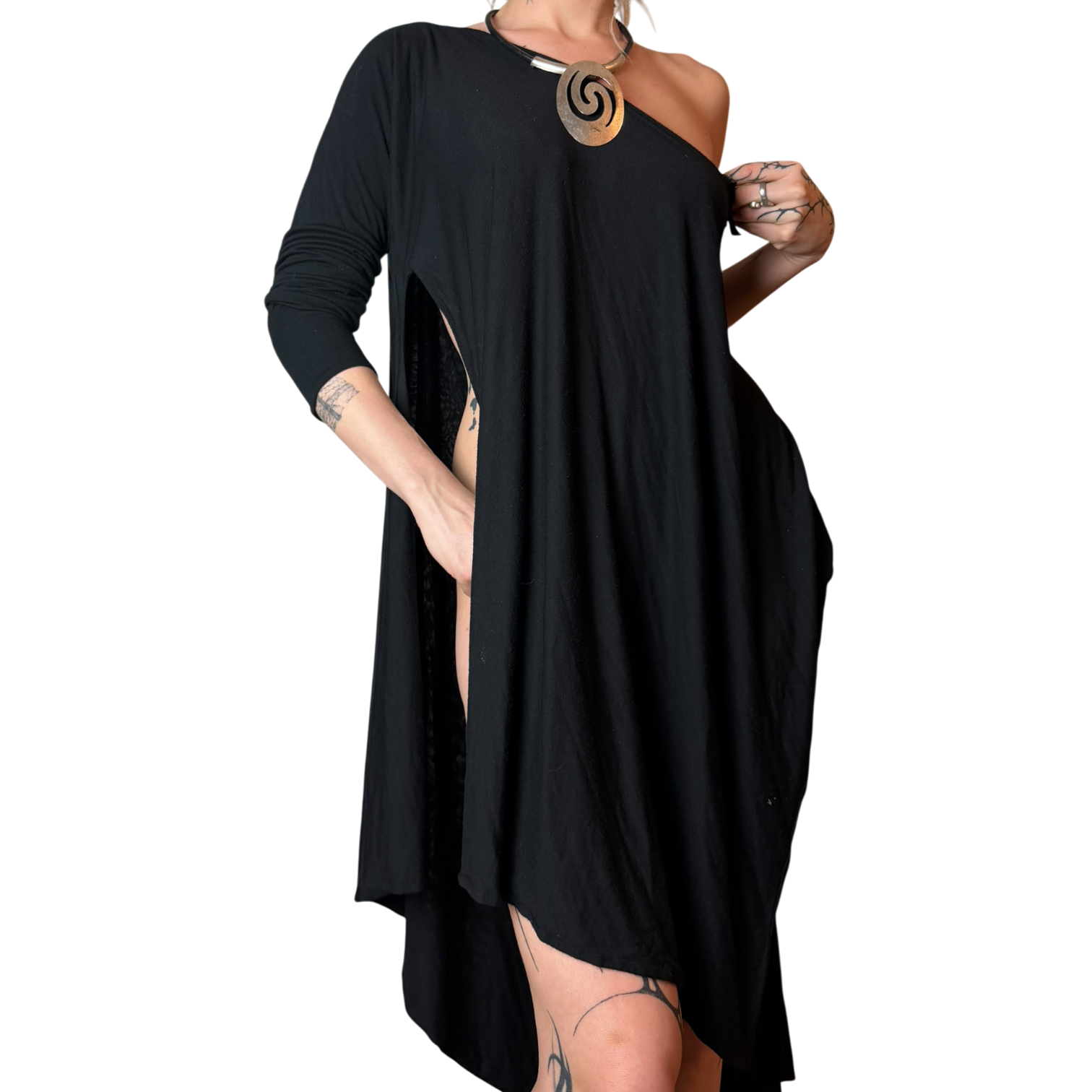 Asymmetrical Archive Style Dress (S)
