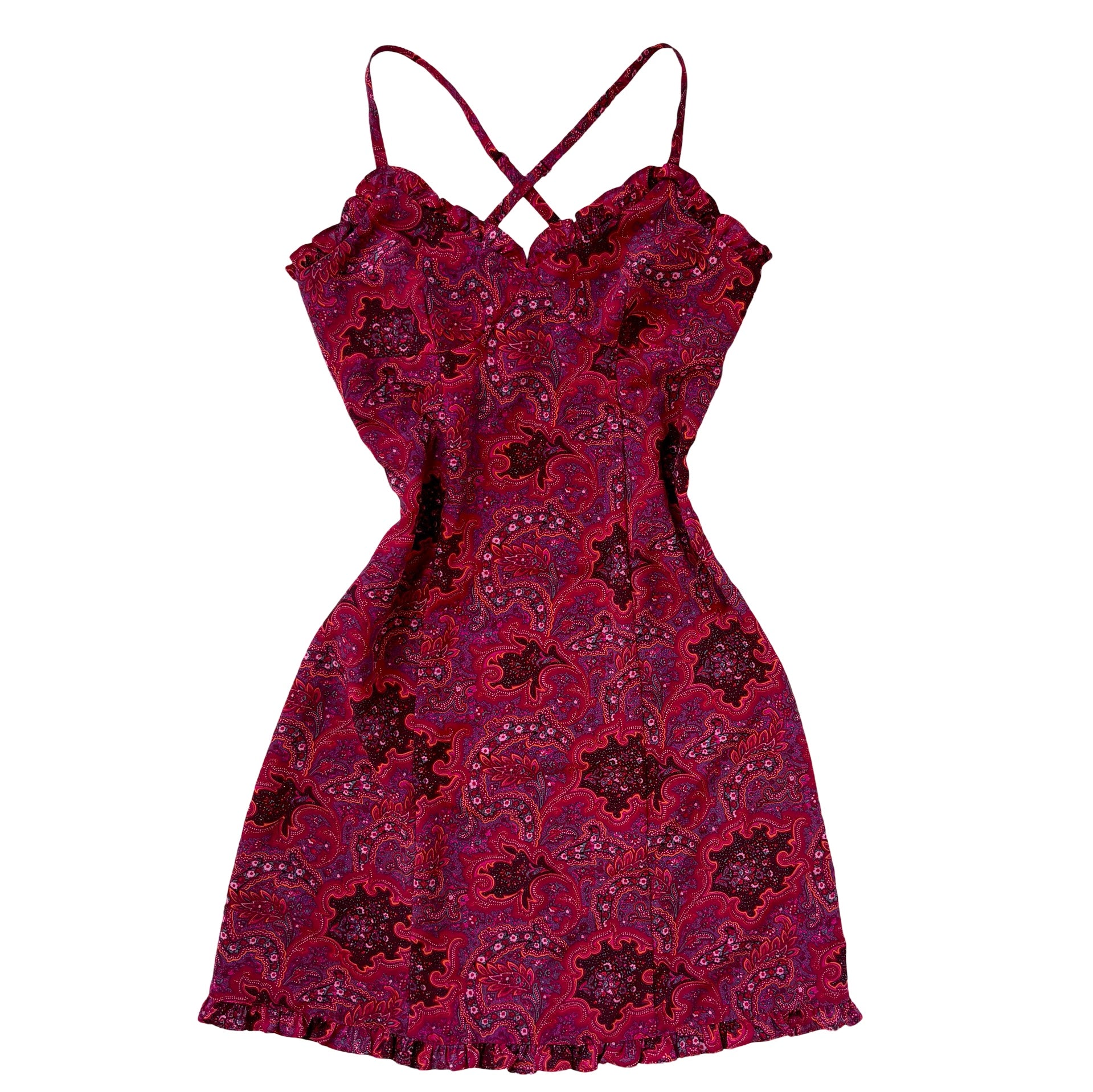 2000s Paisley Midi Dress (S)