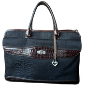 Brighton Black Brown Brief Case