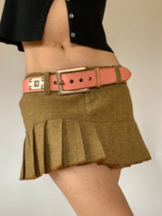 Coral Leather Belt (M)