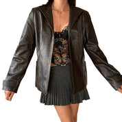 2000s Genuine Leather Jacket (L)