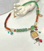 Beads & watch choker