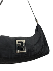 Vintage Fendi Monogram Baguette Shoulder Bag
