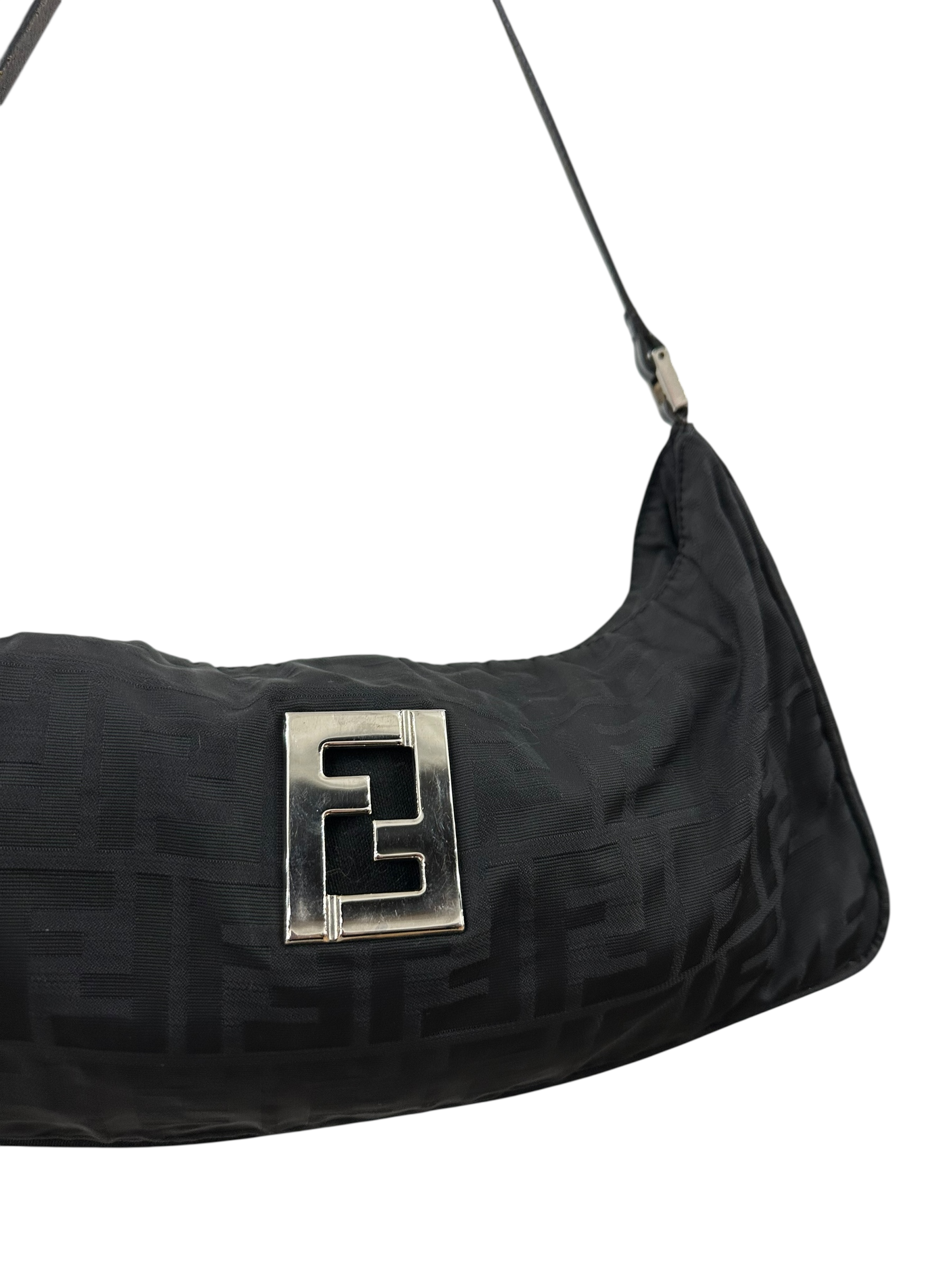 Vintage Fendi Monogram Baguette Shoulder Bag