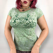 Y2K Fairy Grunge Baby Tee (S-M)