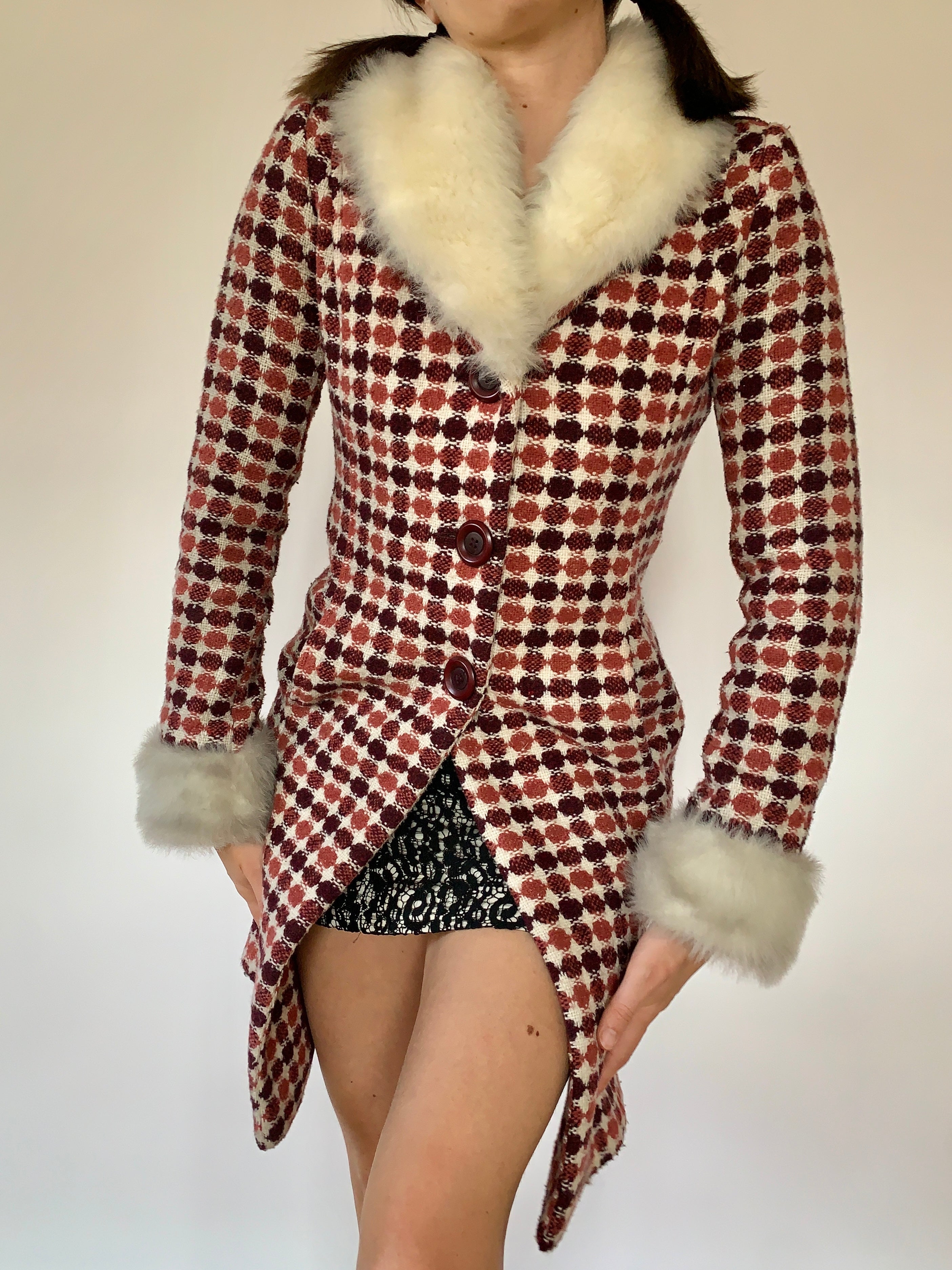Polka Dot Penny Lane Coat - Small