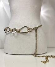 Gold & silver waist chain belt