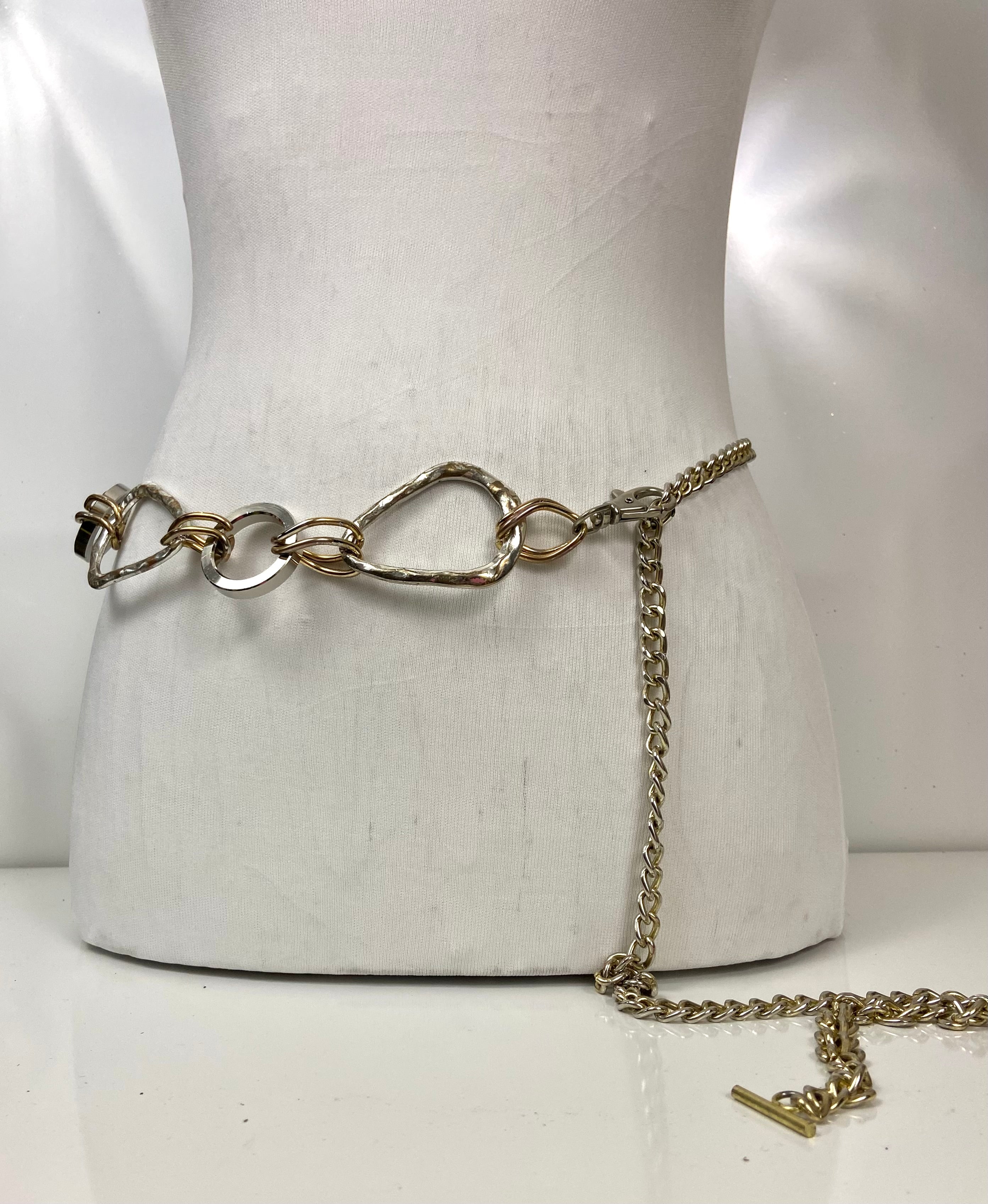 Gold & silver waist chain belt