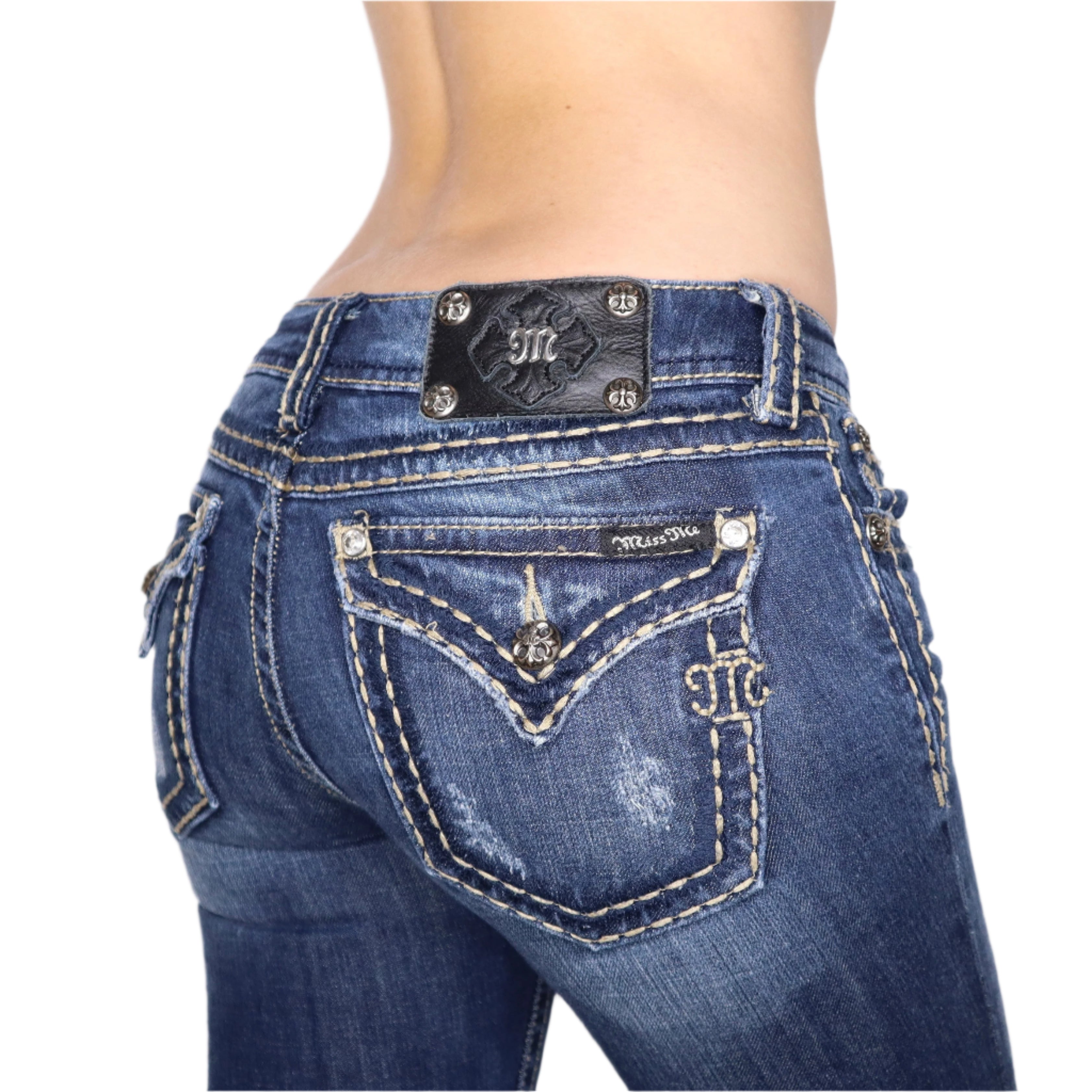 Y2K MISS ME Low Rise Jeans (S) – Holy Thrift