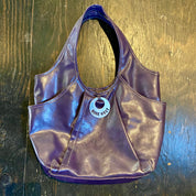 Vintage Faux Leather Purple Nine West Purse Shoulder