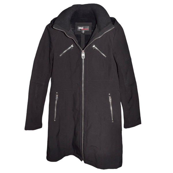 Miss Sixty M60 Black Zip Front Coat (M) – Holy Thrift