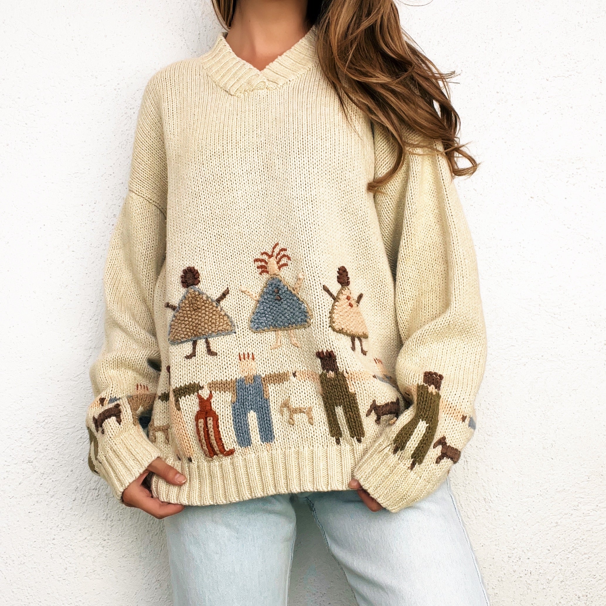 Vintage Friendship Sweater - Large
