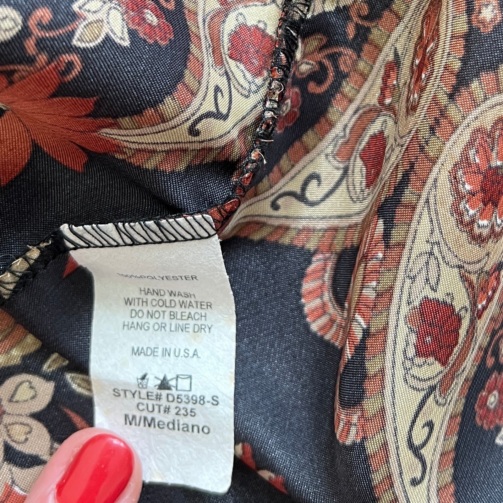Vintage satin floral halter maxi dress (L)