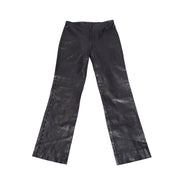 90s Black Genuine Leather Pants (XS/S)