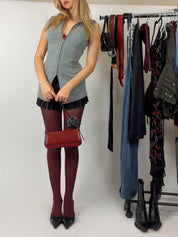 Vintage 70’s Grey Long Vest (S)