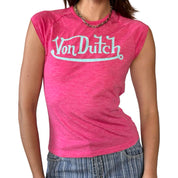 Von Dutch Y2K Baby Tee (S/M)