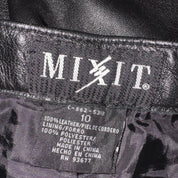 90s Leather Straight Leg Pants (S)