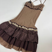 Italian Silk Open Back Dress (XS/S)