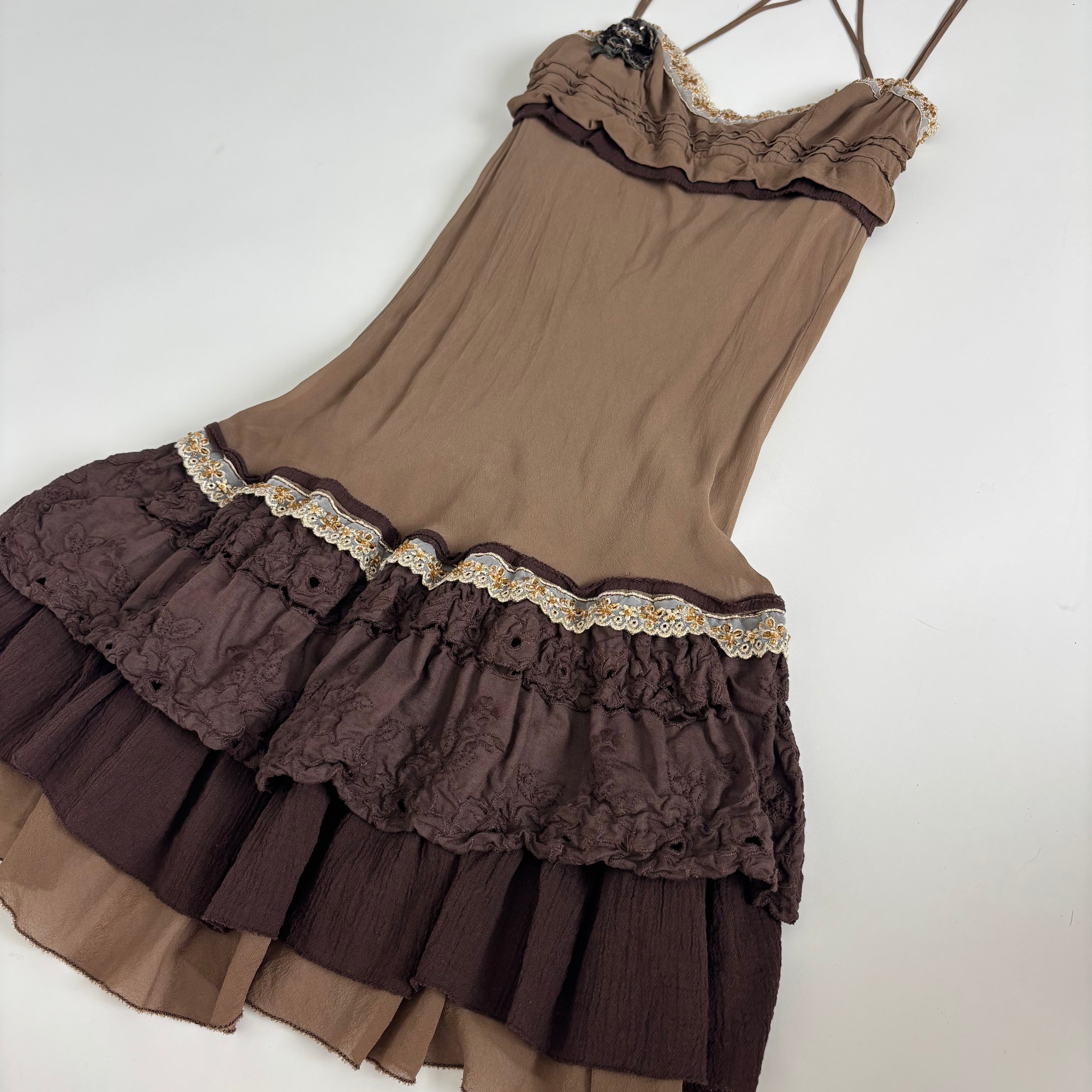 Italian Silk Open Back Dress (XS/S)
