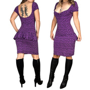 Betsey Johnson Bustle Midi Dress (M)