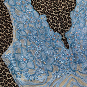 Ema Savahl Embellished Zebra Mini Dress (S/M)