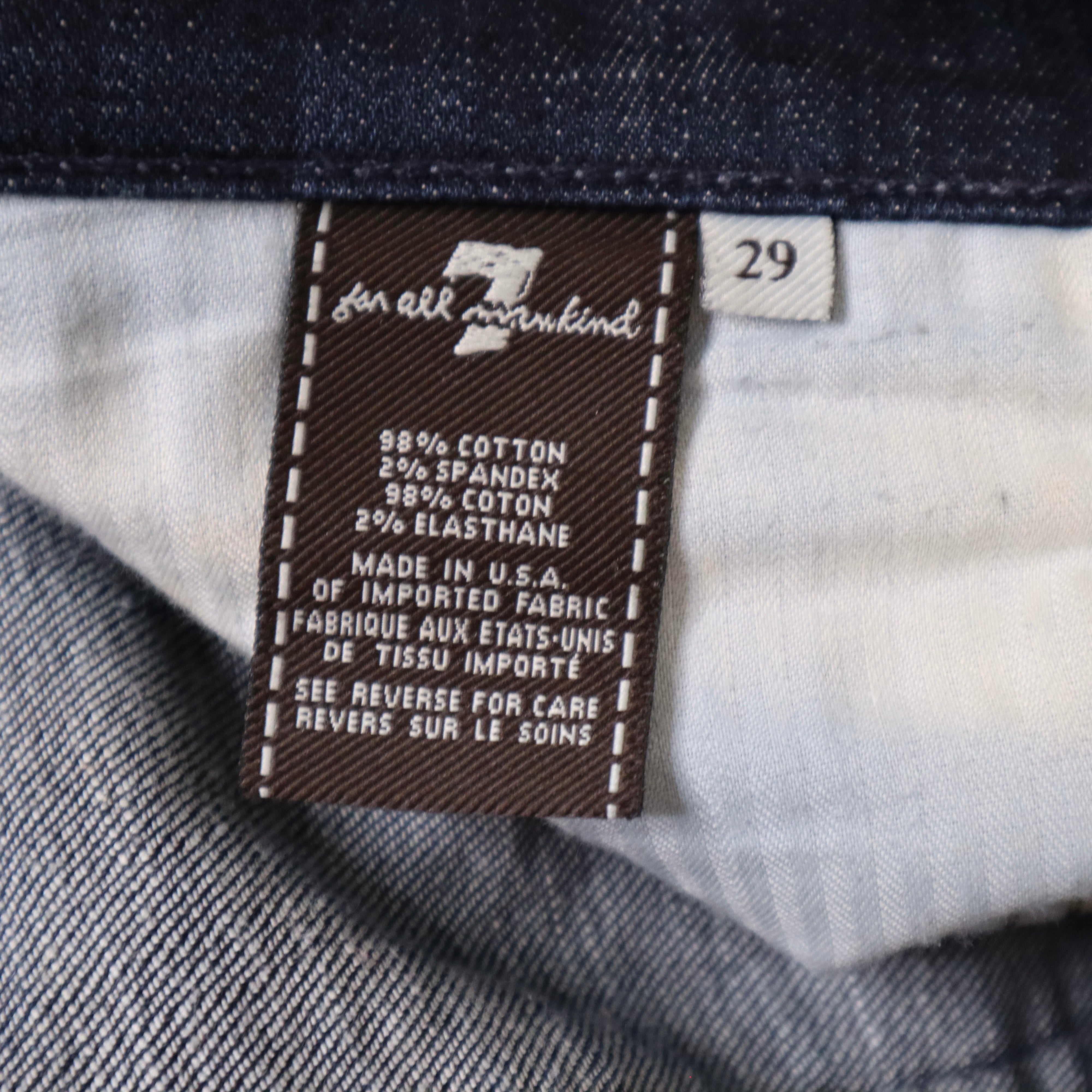 Y2K 7 FOR ALL MANKIND Low Rise Wide Leg Jeans (M)
