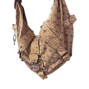 Y2K TAN GUESS HOBO BAG