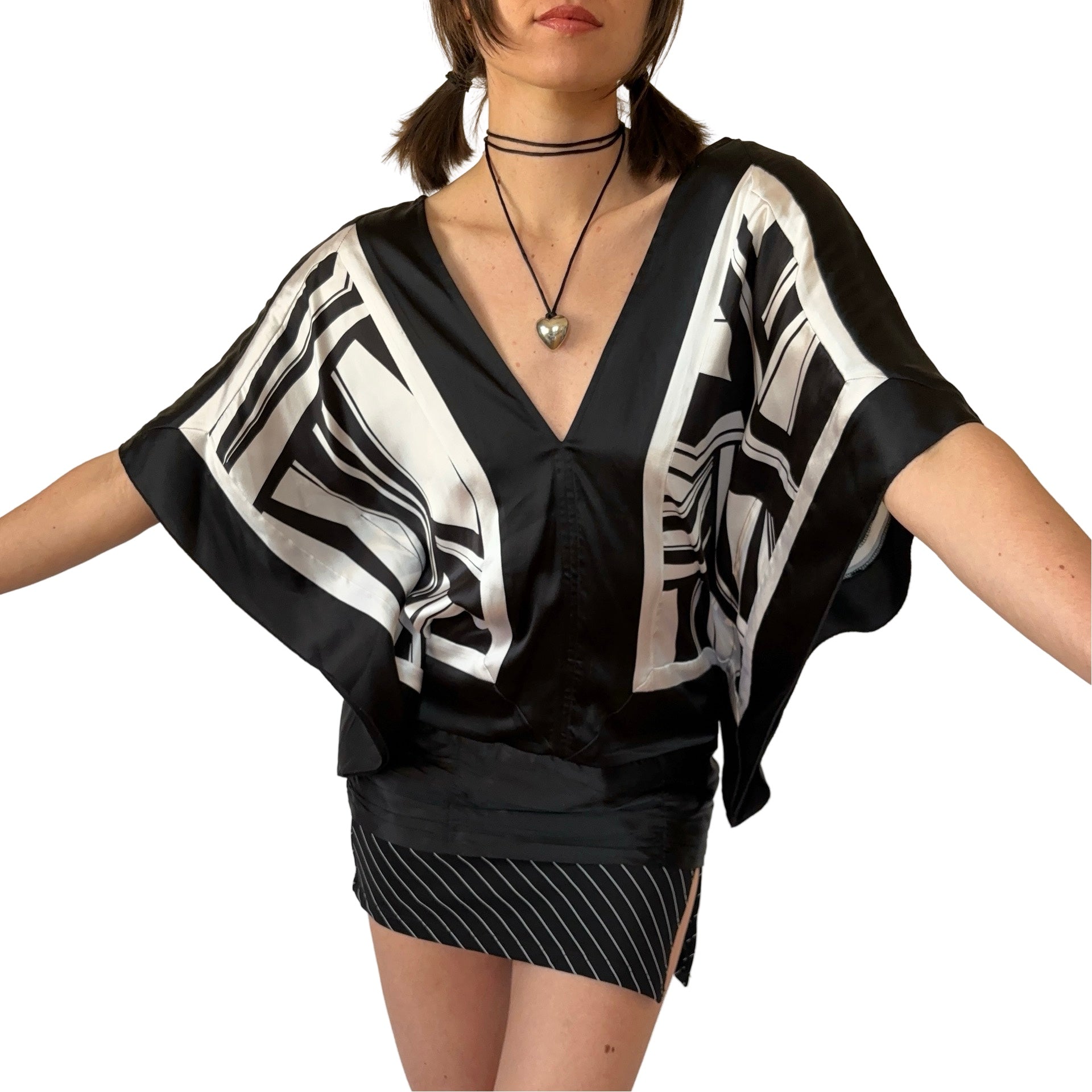 Bebe Silk Y2K Blouse (S)
