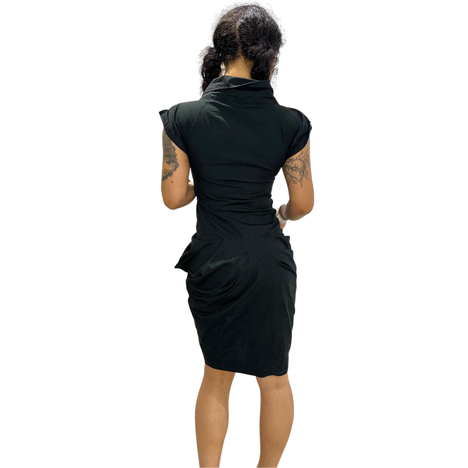 Vintage AllSaints Gothic Button up Midi Dress (S)