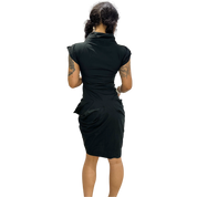 Vintage AllSaints Gothic Button up Midi Dress (S)