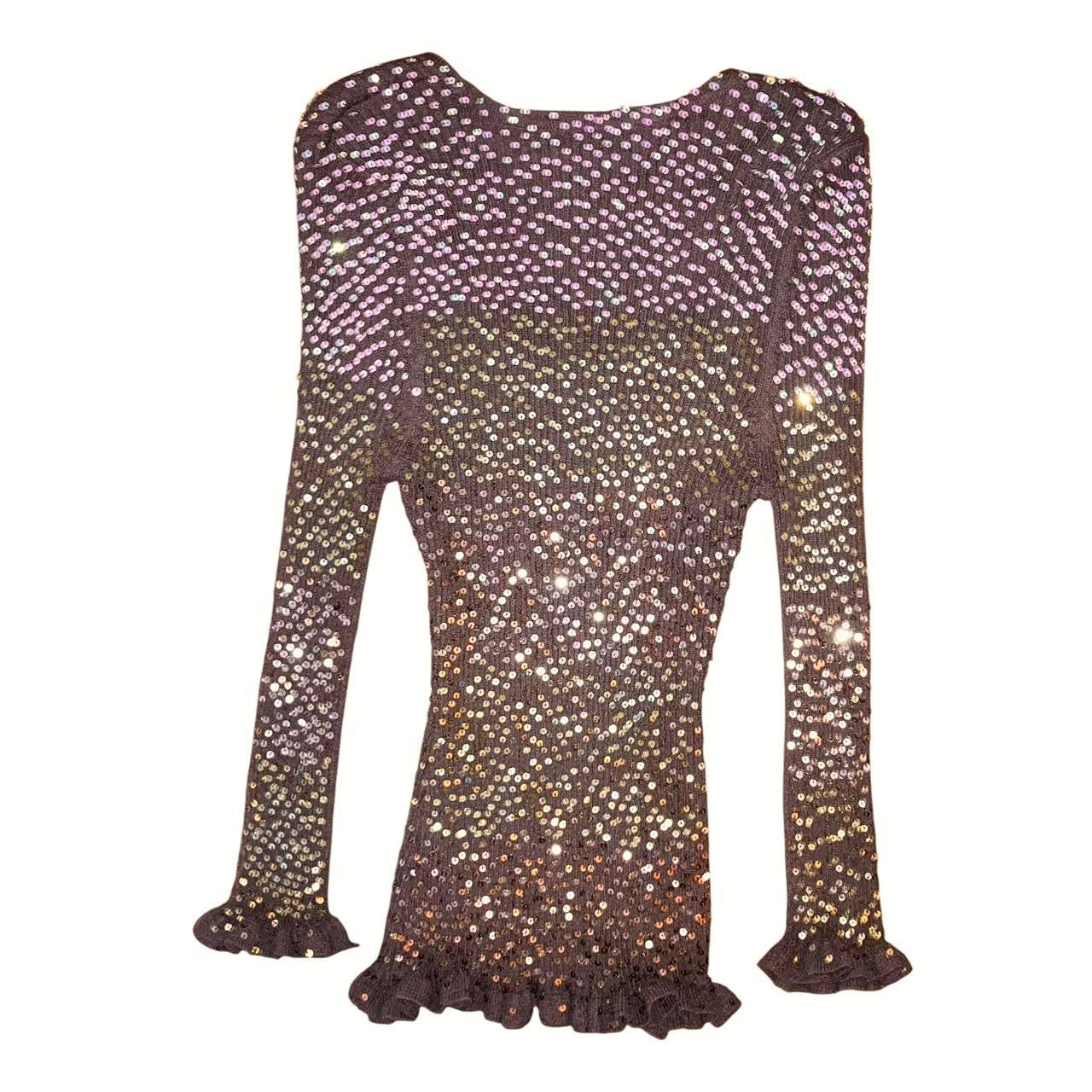 2000s Sequin Gradient Knit (S)