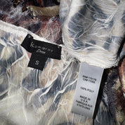 Satin Animal Print Midi Dress (XS/S)