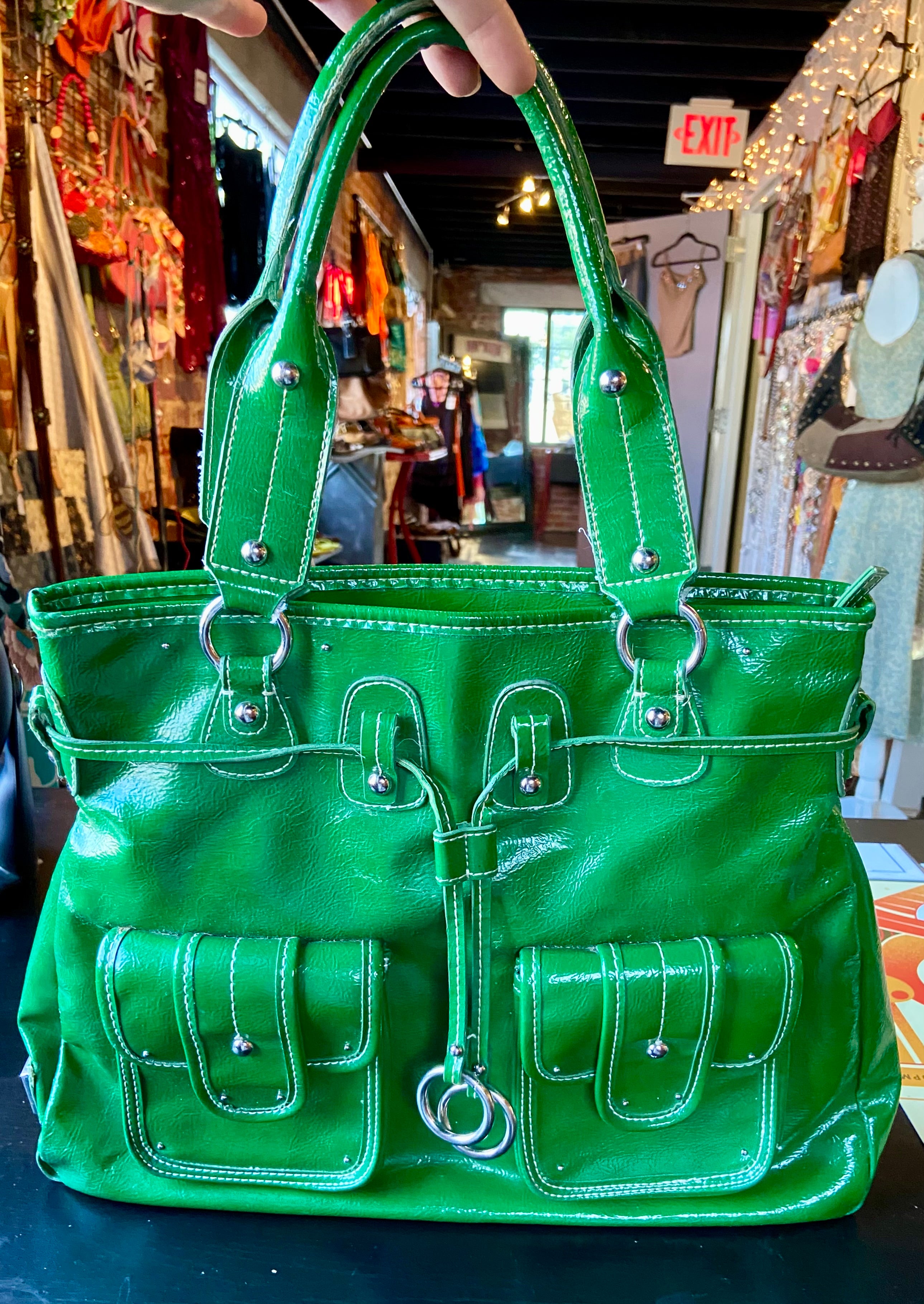 Luxy Kelly Green Hand Bag