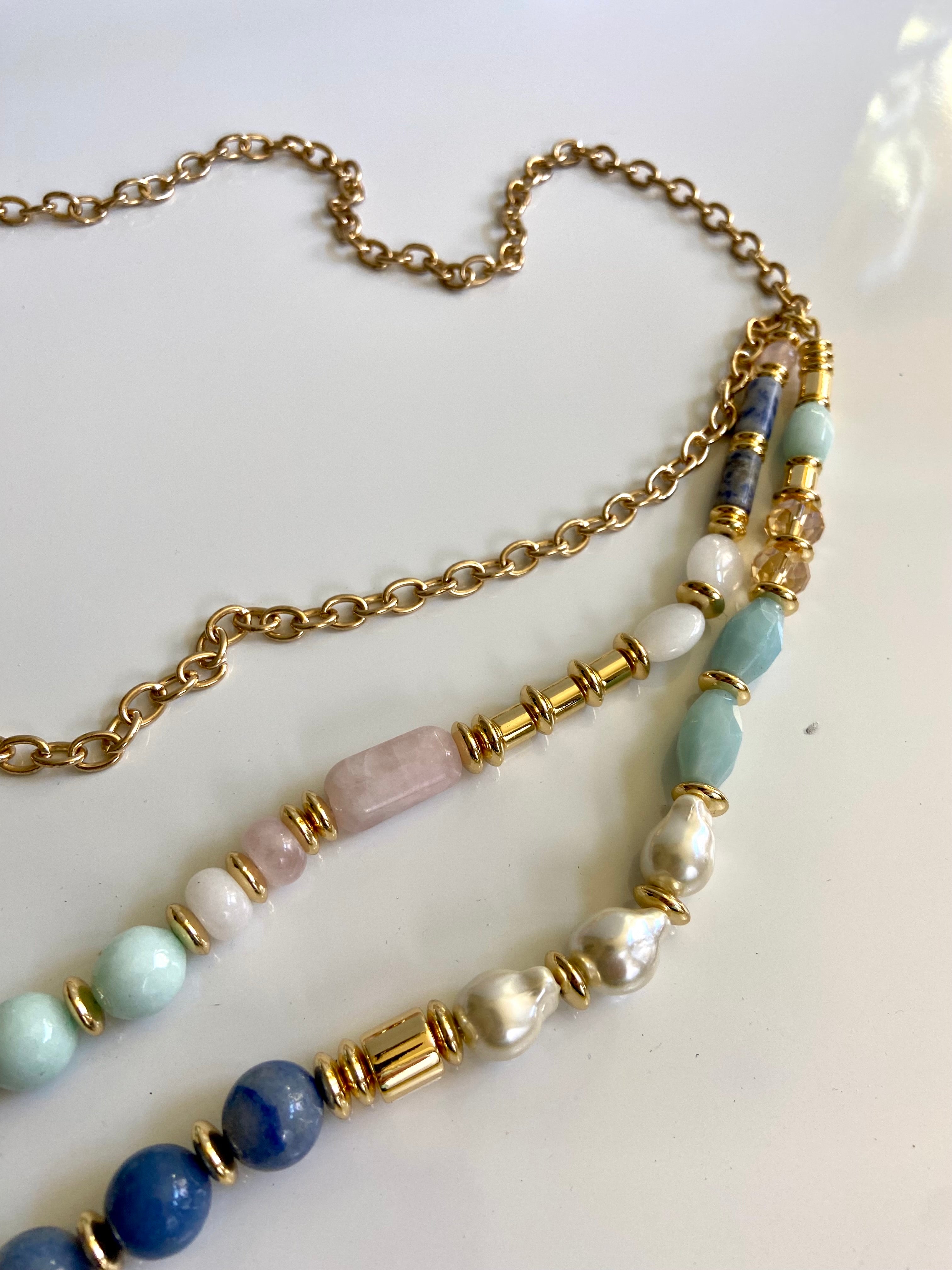 Beads& chain waist belt