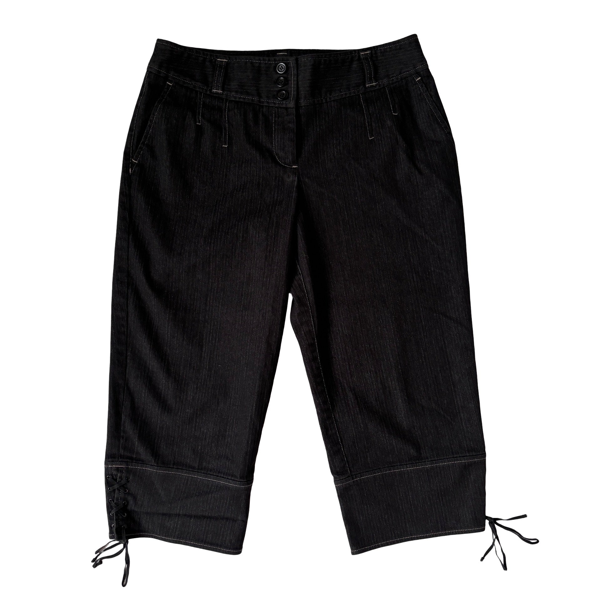 2000s Noir Capris (S)