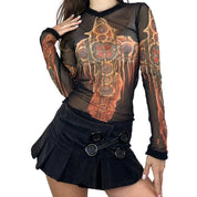 Jean Paul Gaultier FW 1997 Cathedral Mesh Top (XS-L)