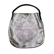 Vintage Slouchy Silver Leather Bag