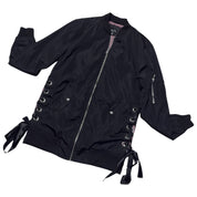 Y2K lace up bomber jacket (S)