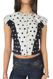 Polka Dot Blouse (XS)