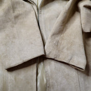 Y2K Beige Suede Jacket (S)