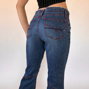 Y2K Rave Flare Jeans (S)