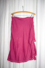 Y2K Cop Copine Silk Blend Skirt (S/M)