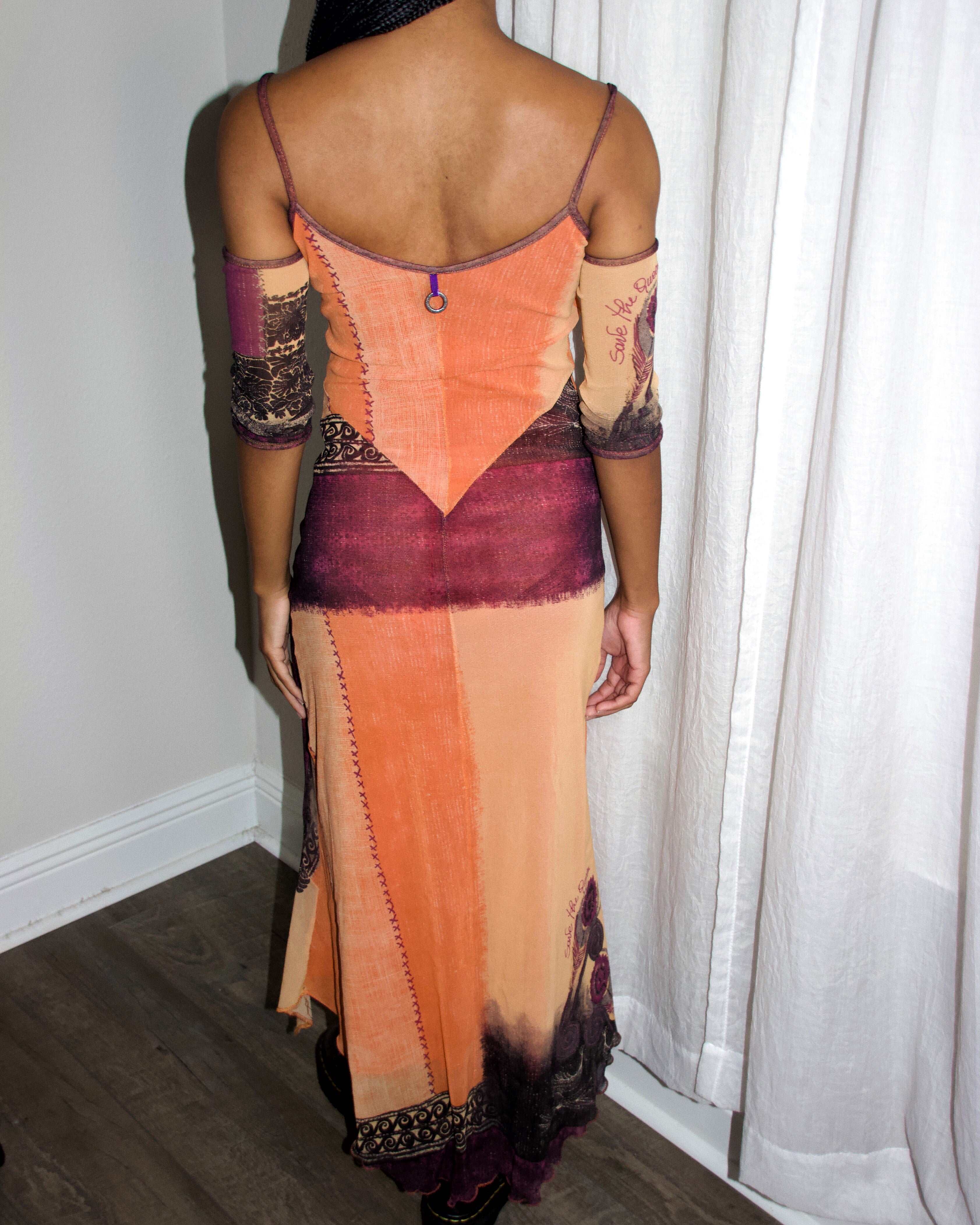 Y2K Save the Queen Maxi Dress (S)