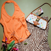 Italian Floral Halter Top (M)
