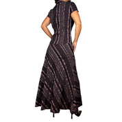 Y2K Pinstripe Maxi Skirt Set (L)
