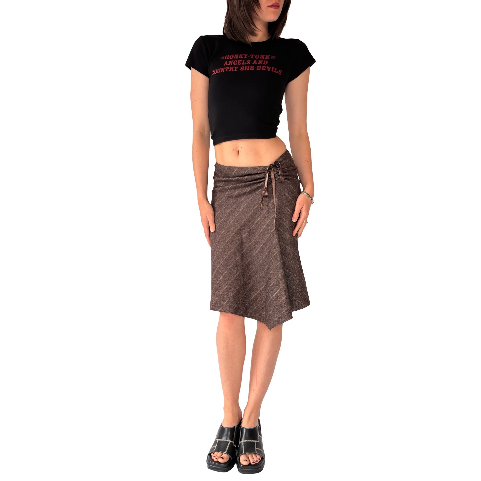 2000s Corpcore Midi Skirt (XS)