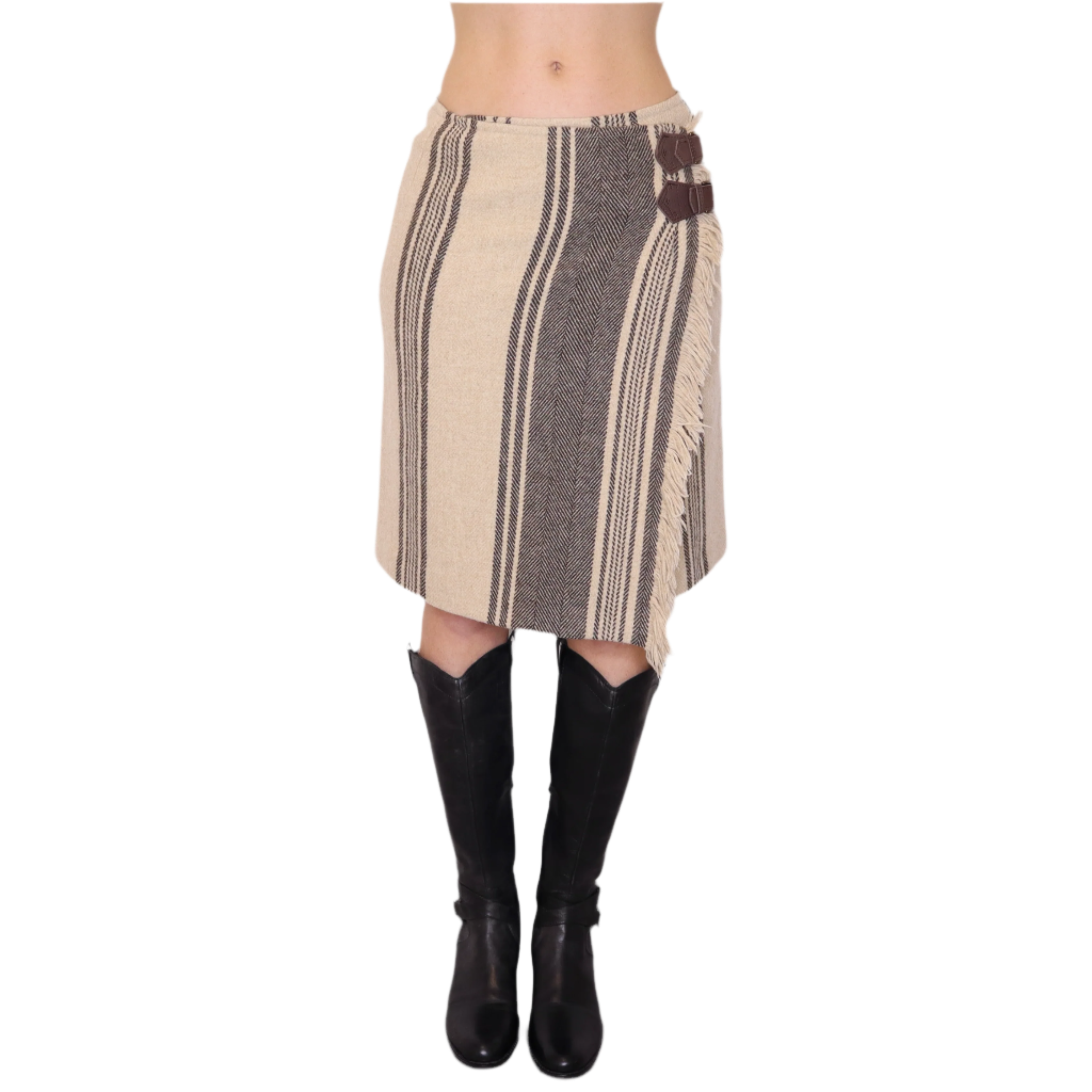 Y2K MAXMARA Tan Wool Skirt (S)