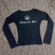 Vintage Camo Cannabis Graphic Long Sleeve (S)