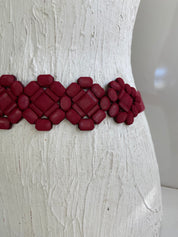 Elastic red belt